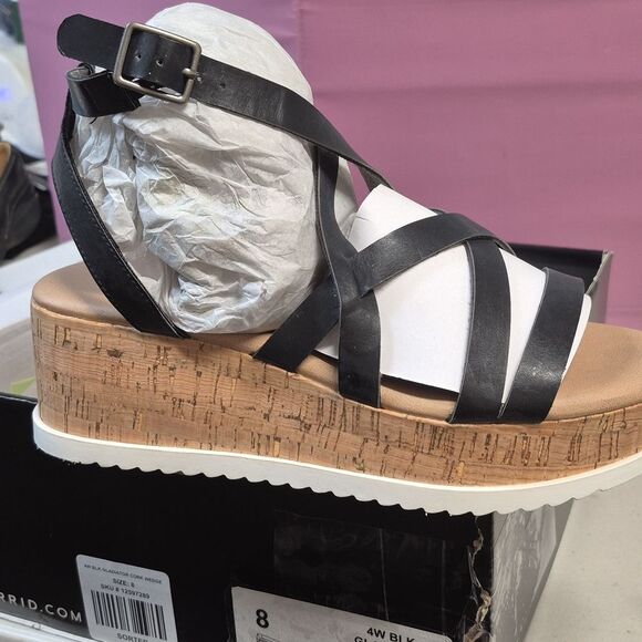 Torrid 8W 8 WIDE Black GLADIATOR LGladiator Sandal - New - Picture 7 of 9